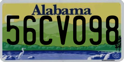 AL license plate 56CV098
