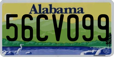 AL license plate 56CV099