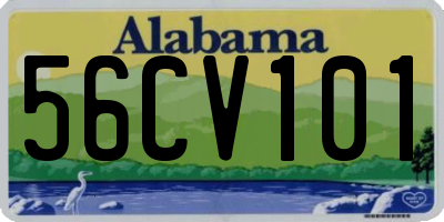 AL license plate 56CV101