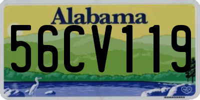 AL license plate 56CV119