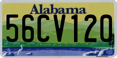 AL license plate 56CV120