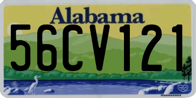 AL license plate 56CV121