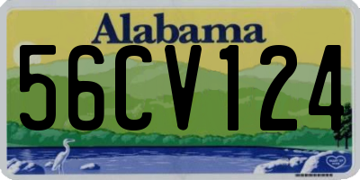 AL license plate 56CV124