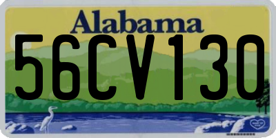 AL license plate 56CV130