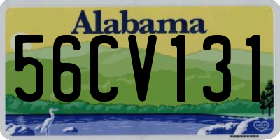 AL license plate 56CV131