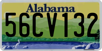 AL license plate 56CV132