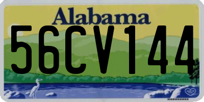 AL license plate 56CV144