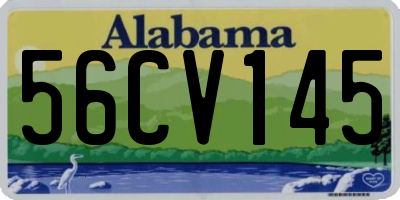 AL license plate 56CV145