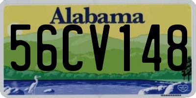 AL license plate 56CV148