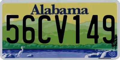 AL license plate 56CV149