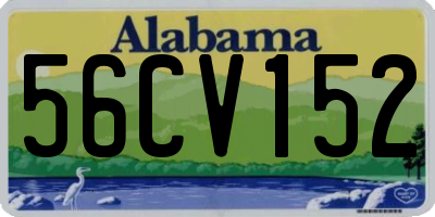 AL license plate 56CV152
