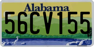 AL license plate 56CV155