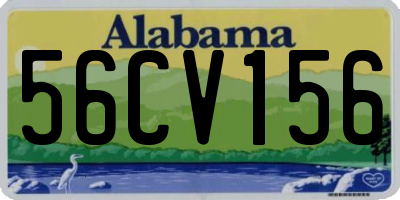 AL license plate 56CV156