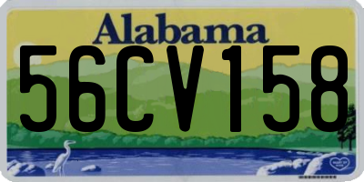 AL license plate 56CV158