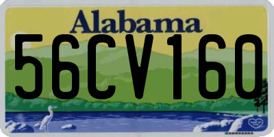 AL license plate 56CV160
