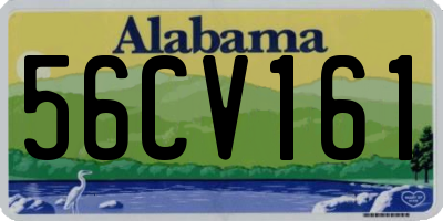 AL license plate 56CV161