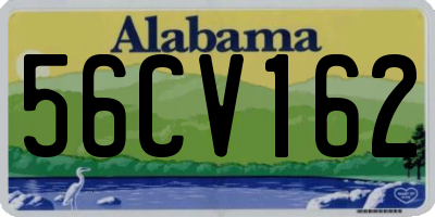 AL license plate 56CV162