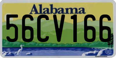 AL license plate 56CV166