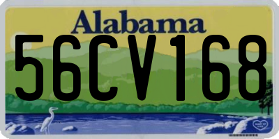 AL license plate 56CV168