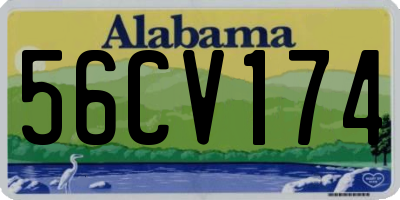 AL license plate 56CV174