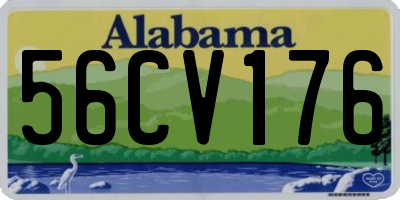 AL license plate 56CV176