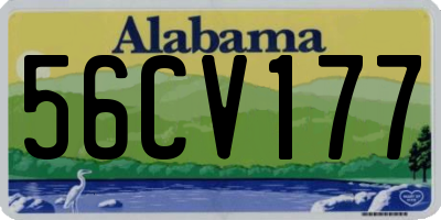 AL license plate 56CV177