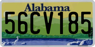 AL license plate 56CV185