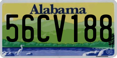 AL license plate 56CV188