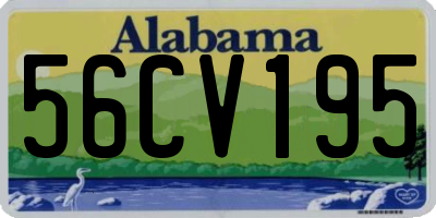AL license plate 56CV195