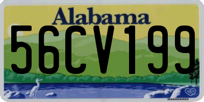 AL license plate 56CV199
