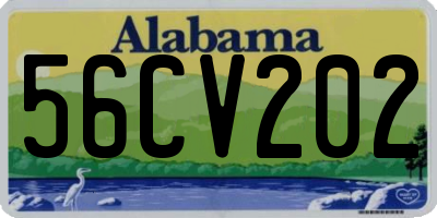 AL license plate 56CV202