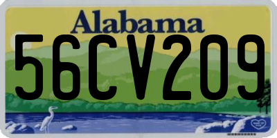 AL license plate 56CV209