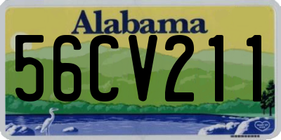 AL license plate 56CV211
