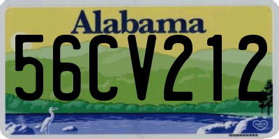 AL license plate 56CV212