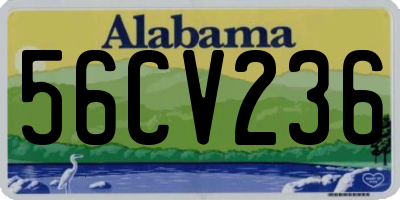 AL license plate 56CV236