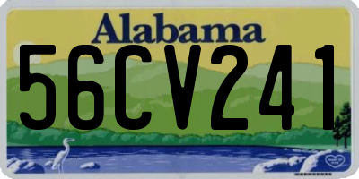 AL license plate 56CV241