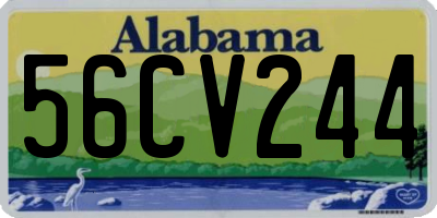 AL license plate 56CV244