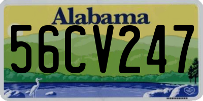 AL license plate 56CV247