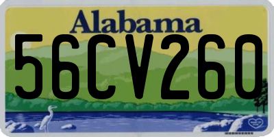 AL license plate 56CV260