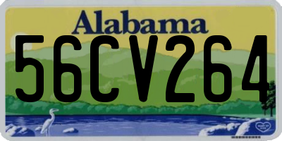 AL license plate 56CV264