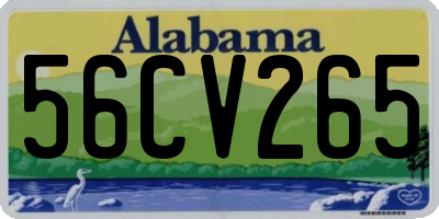 AL license plate 56CV265