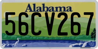 AL license plate 56CV267
