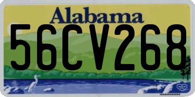 AL license plate 56CV268