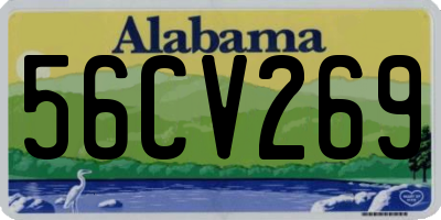 AL license plate 56CV269