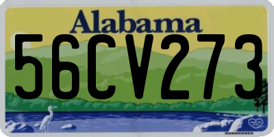 AL license plate 56CV273