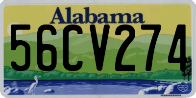 AL license plate 56CV274