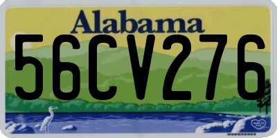 AL license plate 56CV276