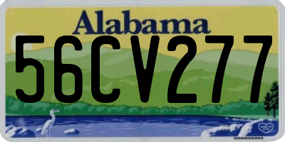 AL license plate 56CV277