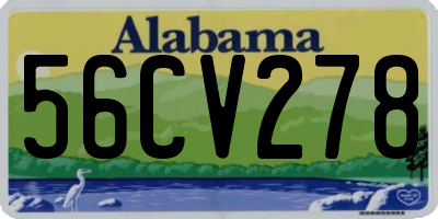 AL license plate 56CV278