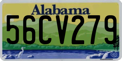 AL license plate 56CV279